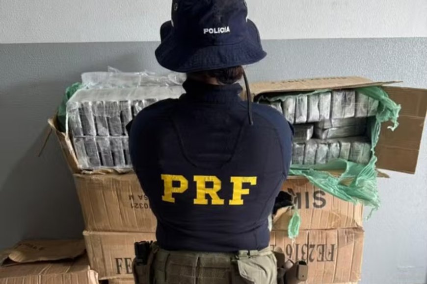 PRF apreende mais de 300 kg de cocaína em caminhonete caracterizada como veículo de empresa de energia em MS