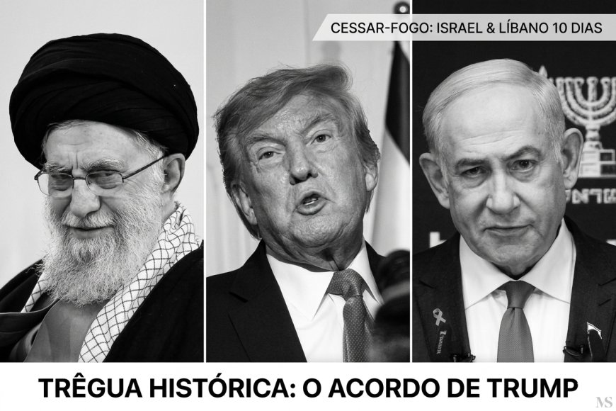 Acordo histórico: Trump anuncia cessar-fogo de 10 dias entre Israel e Líbano