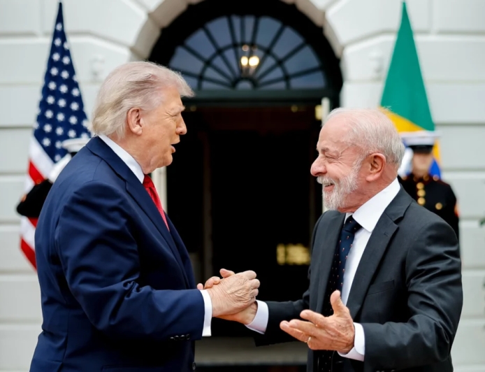 Trump chama reunião com Lula de “muito boa” e presidente brasileiro cobra mais investimentos dos EUA