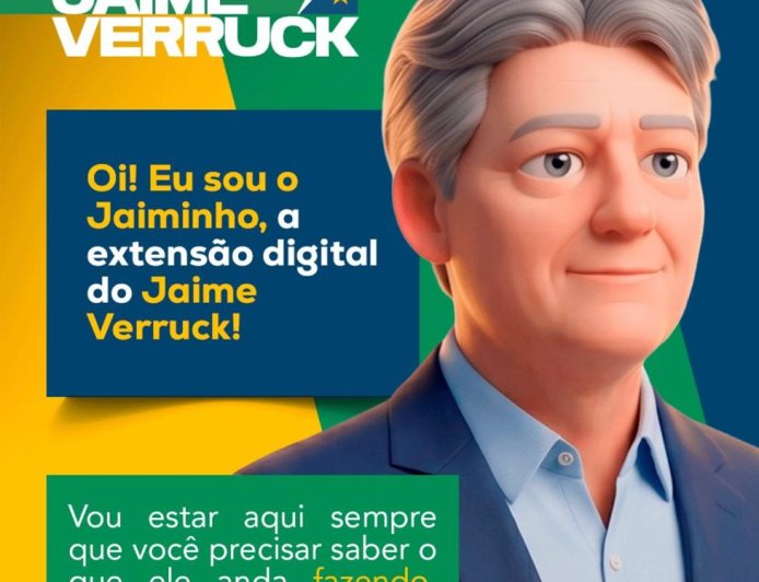Título: Jaime Verruck cria “clone digital” e bota IA pra trabalhar na pré-campanha