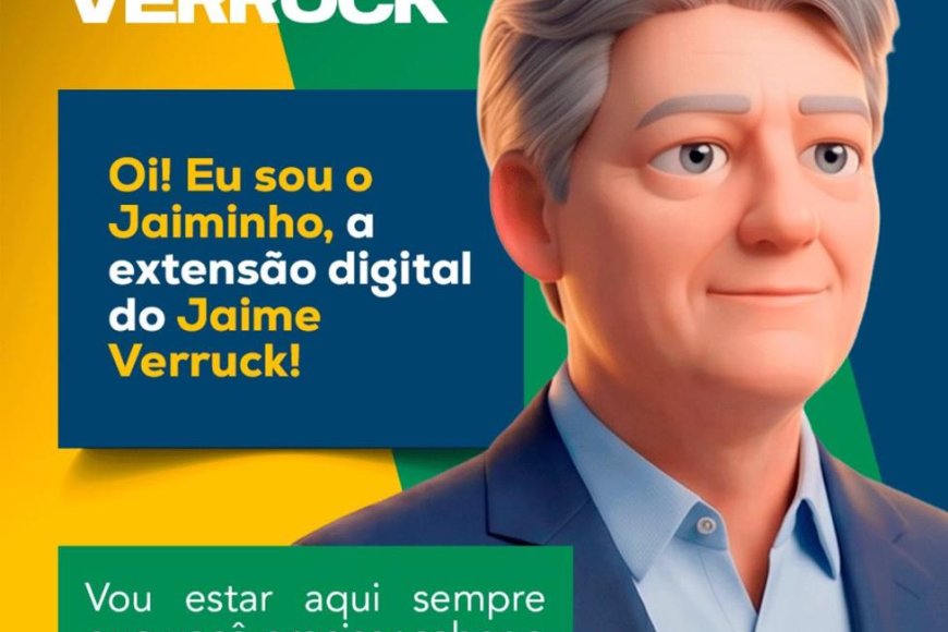 Título: Jaime Verruck cria “clone digital” e bota IA pra trabalhar na pré-campanha
