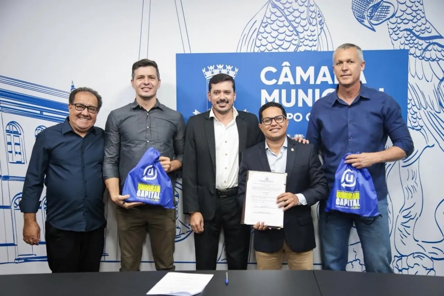 Câmara de Campo Grande firma parceria com Unigran para fortalecer produção legislativa