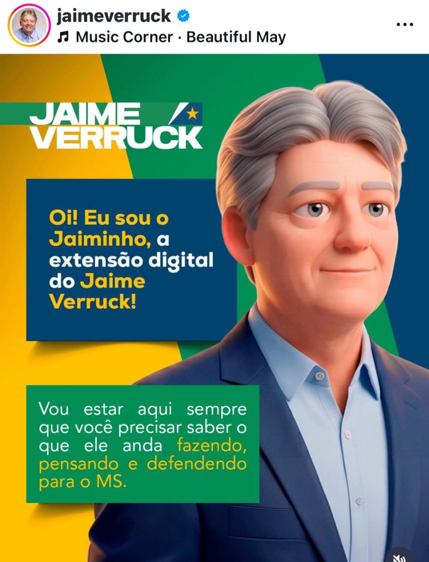 Título: Jaime Verruck cria “clone digital” e bota IA pra trabalhar na pré-campanha