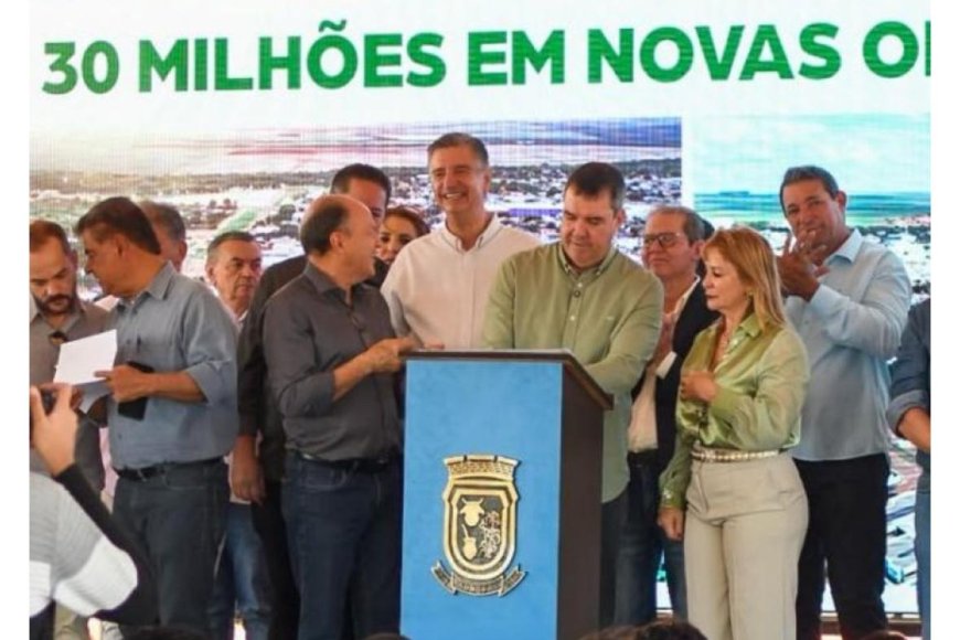 Governador celebra 38 anos de Sonora e autoriza obras com apoio do deputado Junior Mochi