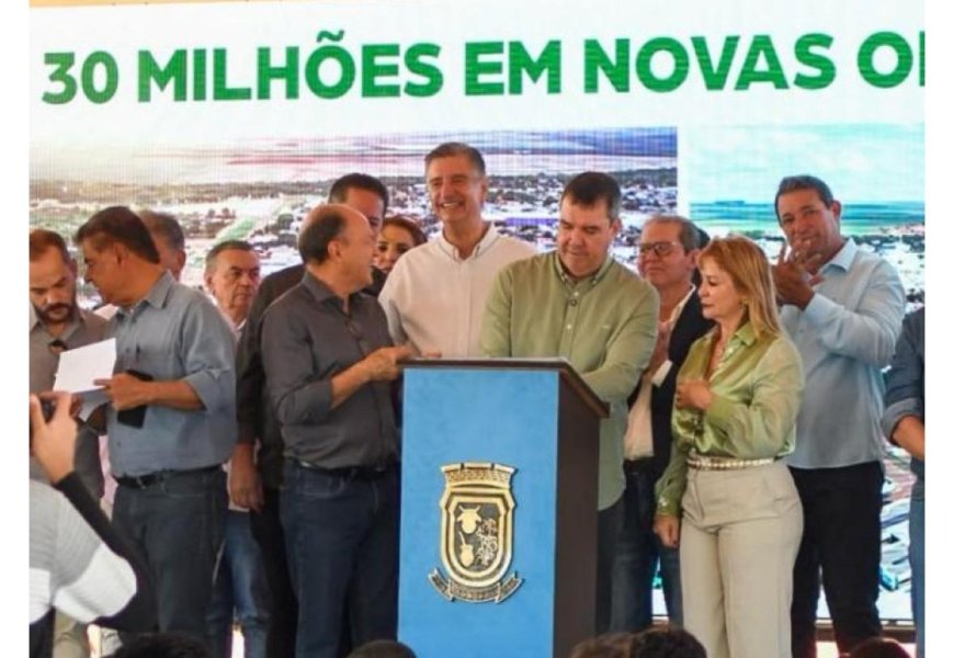 Governador celebra 38 anos de Sonora e autoriza obras com apoio do deputado Junior Mochi