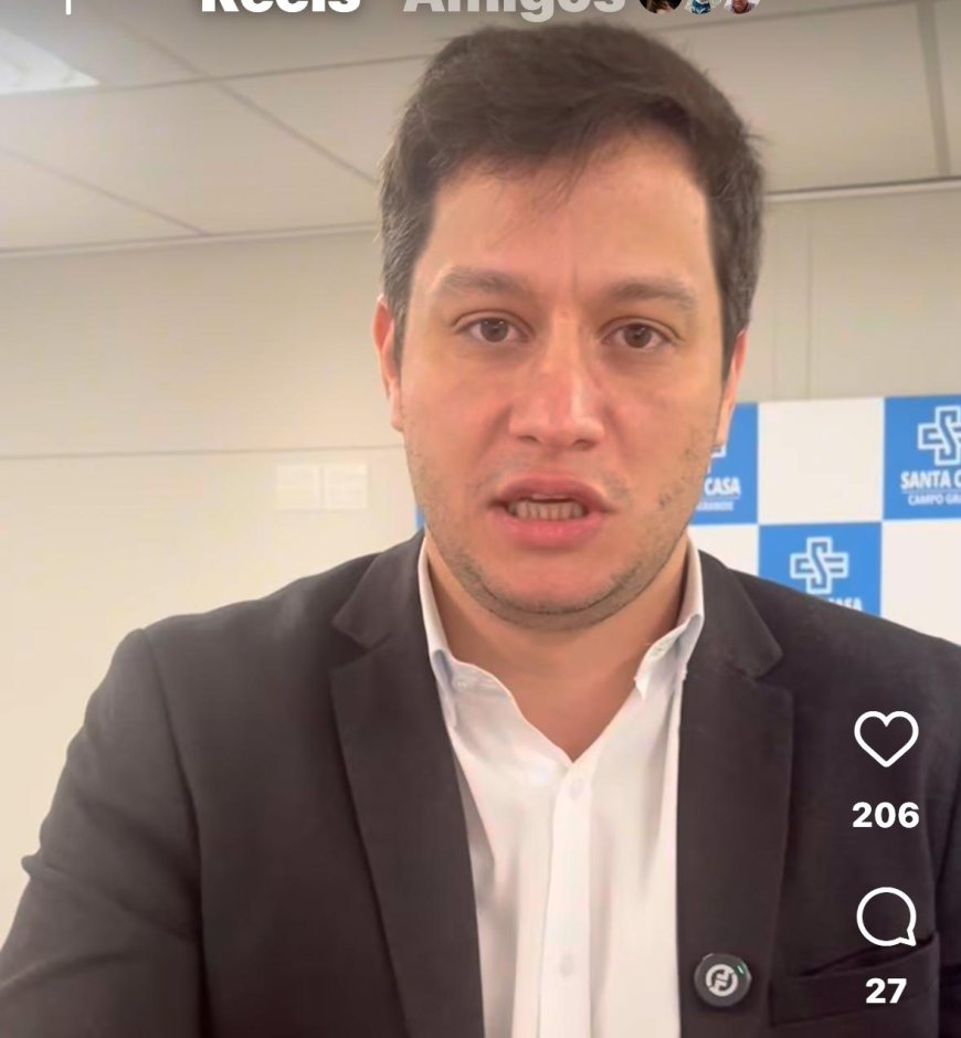 CANDIDATO A GOVERNADOR RENATO GOMES DENUNCIA: GOVERNO "METE A MÃO" E SANTA CASA PODE FECHAR EM 30 DIAS
