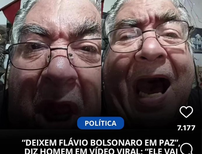 Em áudio, eleitor bolsonarista se expõe e chama Flávio Bolsonaro de "mártir" com promessa de "gargarejo com detergente"